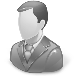 Disabled Business Man Blue Icon 256x256 png